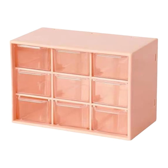 Tahtuvzn School Storage and Organization Compartment Box, Desktop Drawer Style Cosmetic Jewelry Small Item Transparent Gifts for Family