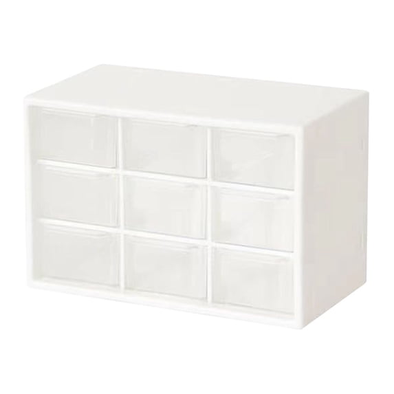 Tahtuvzn School Storage & Organization Compartment Box, Desktop Drawer Style Cosmetic Jewelry Small Item Transparent Box