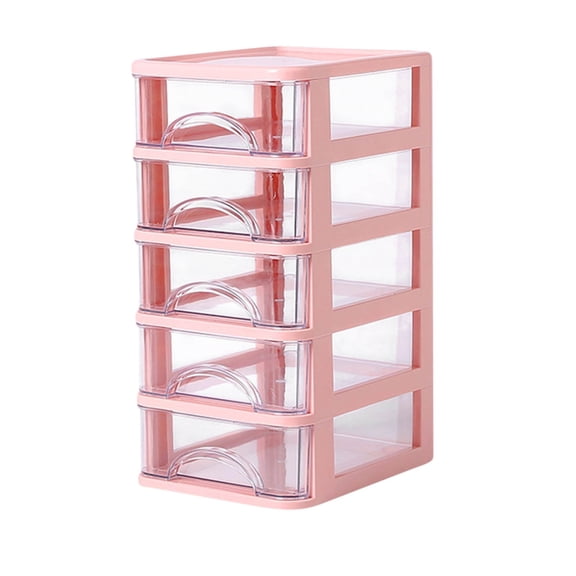 Bwiyojiz School Storage & Organization Desktop Box, Transparent Small Drawer Desk, Plastic Mini Stationery Box, Gifts for Mom