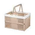 thumbnail image 1 of Tahtuvzn Storage and Organization Foldable Latchs Bins, Organizer Box with Handle Stackable Plastic Containers, Visible for Closet, Laundry, 1 of 6