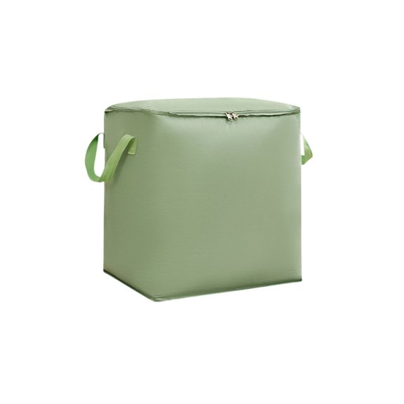 Bwiyojiz School Storage & Organization Heavy Duty with Reinforced Handles Large Bags for Clothes Toys Christmas Decoration Organizer Tote Bag Thickened Double Zipper, Green, Gifts for Yourself