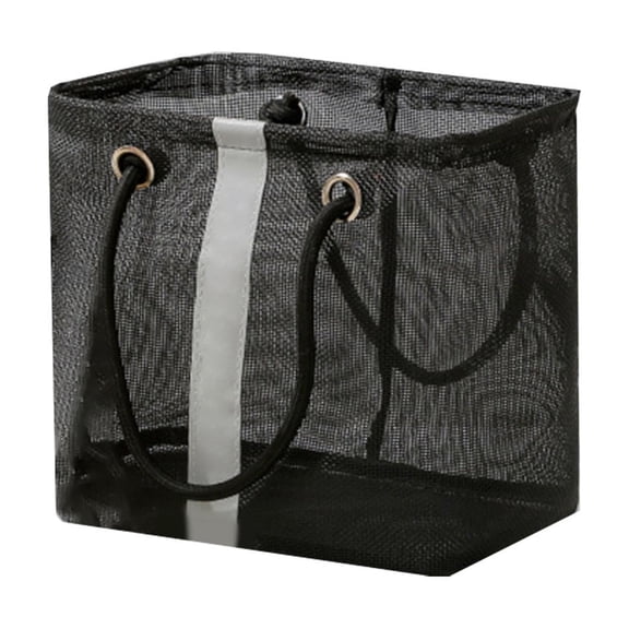 Bwiyojiz School Storage & Organization Travel Home Bath Basket Portable Bathroom Men and Women Toiletries Bag, Black, Gifts for Yourself
