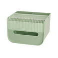 thumbnail image 1 of Tahtuvzn School Tissue Organization Box Storage Containers, Plastic, Green, 7x6.1x4.9in, 1 of 6