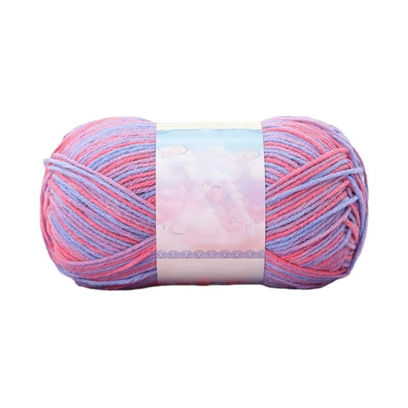 Tahtuvzn School Tools & Gadgets Milk Cotton Wool Yarn Tie Dyes Color Thick for Knitting Crochet Blanket and 142 Yards 426FT