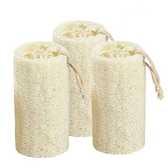 Tahtuvzn School Supplies 3PCS Shower Sponge Natural Loofah Luffa Scrubbers Kitchen Clean Rag, Gifts for Friend