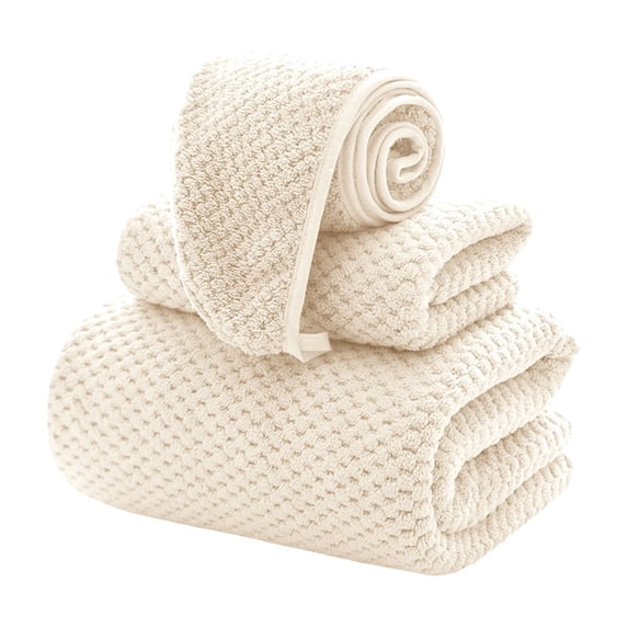Tahtuvzn Towels Bath Sheets Large Shower Cap Set of 3 Oversized Sheet Soft Absorbent Bathroom Towel Microfiber Quick Dry for Hotel Gym
