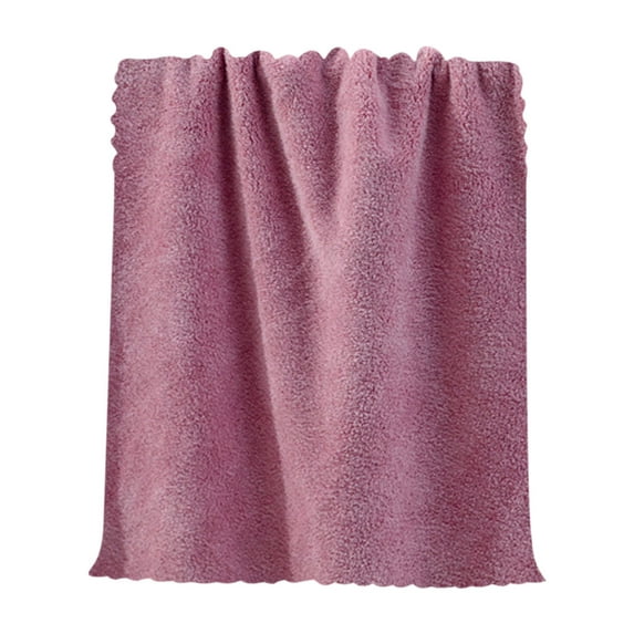 Tahtuvzn School Towels Hand Velvet Towel Plain Soft Absorbent