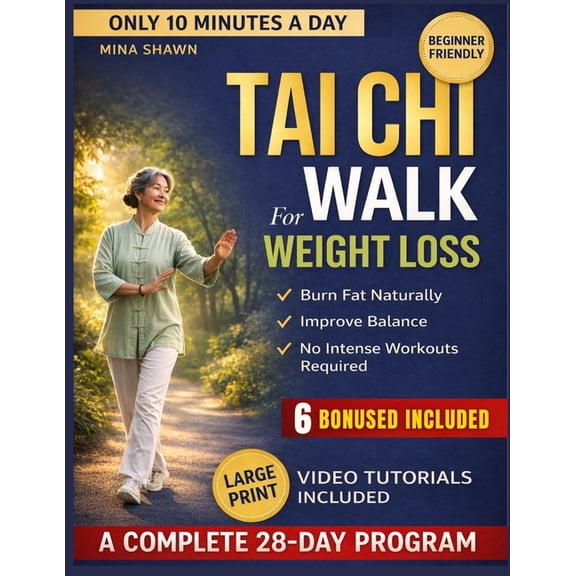 Tai CHI Walk for Weight Loss: A 28-Day, 10-Minute-a-Day Tai Chi Walking Routine to Burn Fat, Improve Balance, and Lose W, (Paperback)