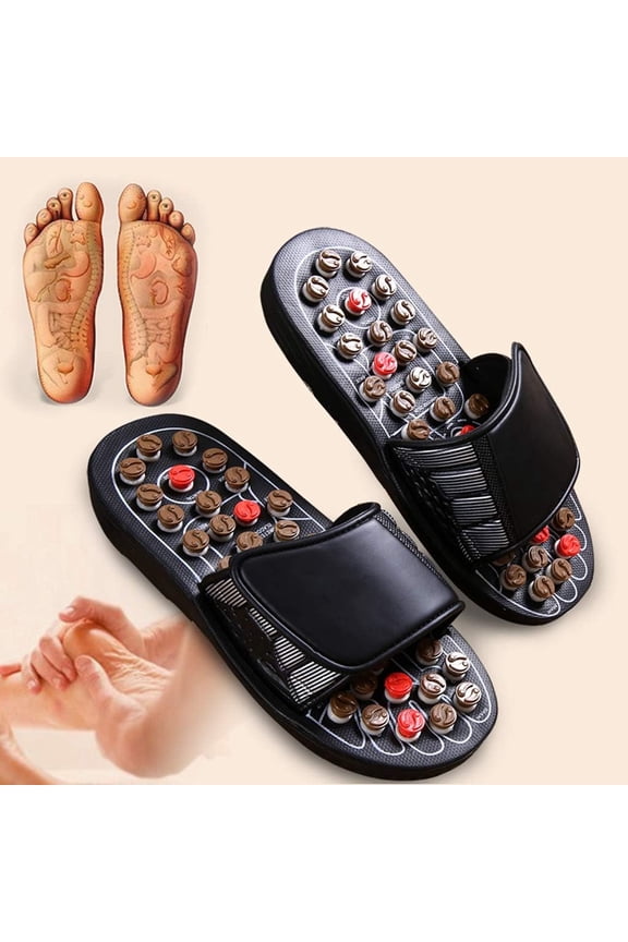 Tai Chi Acupoint Spring Massage Shoes Ergonomic Magnetic Therapy Slippers for Foot Acupressure Comfort and Fitness Home Wellness Footwear for Relaxation Time-Limited Price Slashes & Steals