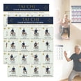thumbnail image 1 of Tai Chi Chair Workout Chart 2 Pack, Seated Exercise Poster for Seniors Beginners, 10x8 Inch Printable Fitness Wall Art for Balance Flexibility Strength, Unframed, 1 of 10