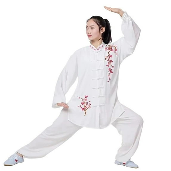 Tai Chi Clothes Taiji Kung Fu Uniforms Unisex Embroidery Elegant Martial Arts Wear Competition Performance