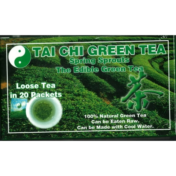Tai Chi Green Tea - Spring Sprouts, Loose Tea in 20 Packets