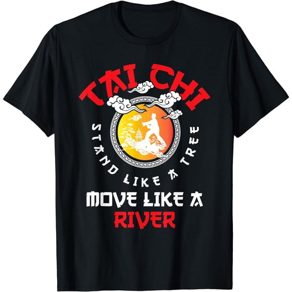 Tai Chi Stand Like A Tree, Mind Body Spiritual Meditation T-Shirt ...