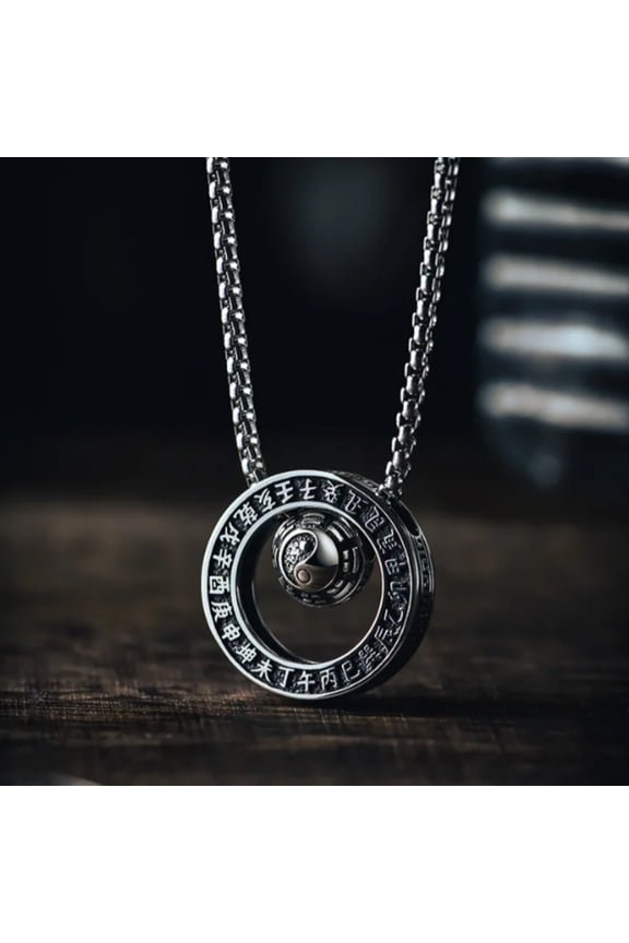 Tai Chi Yin Yang Pendant Necklace Taoist Amulet Unisex Couples Jewelry Chinese Style Spiritual Accessory Gift For Him Her