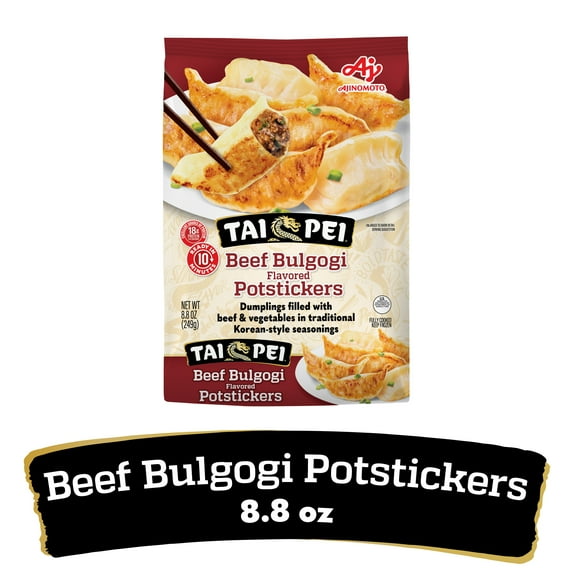 Tai Pei Beef Bulgogi Potstickers, Frozen Asian Appetizers, 8.8 oz