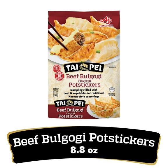 Tai Pei Beef Bulgogi Potstickers, Frozen Asian Appetizers, 8.8 oz
