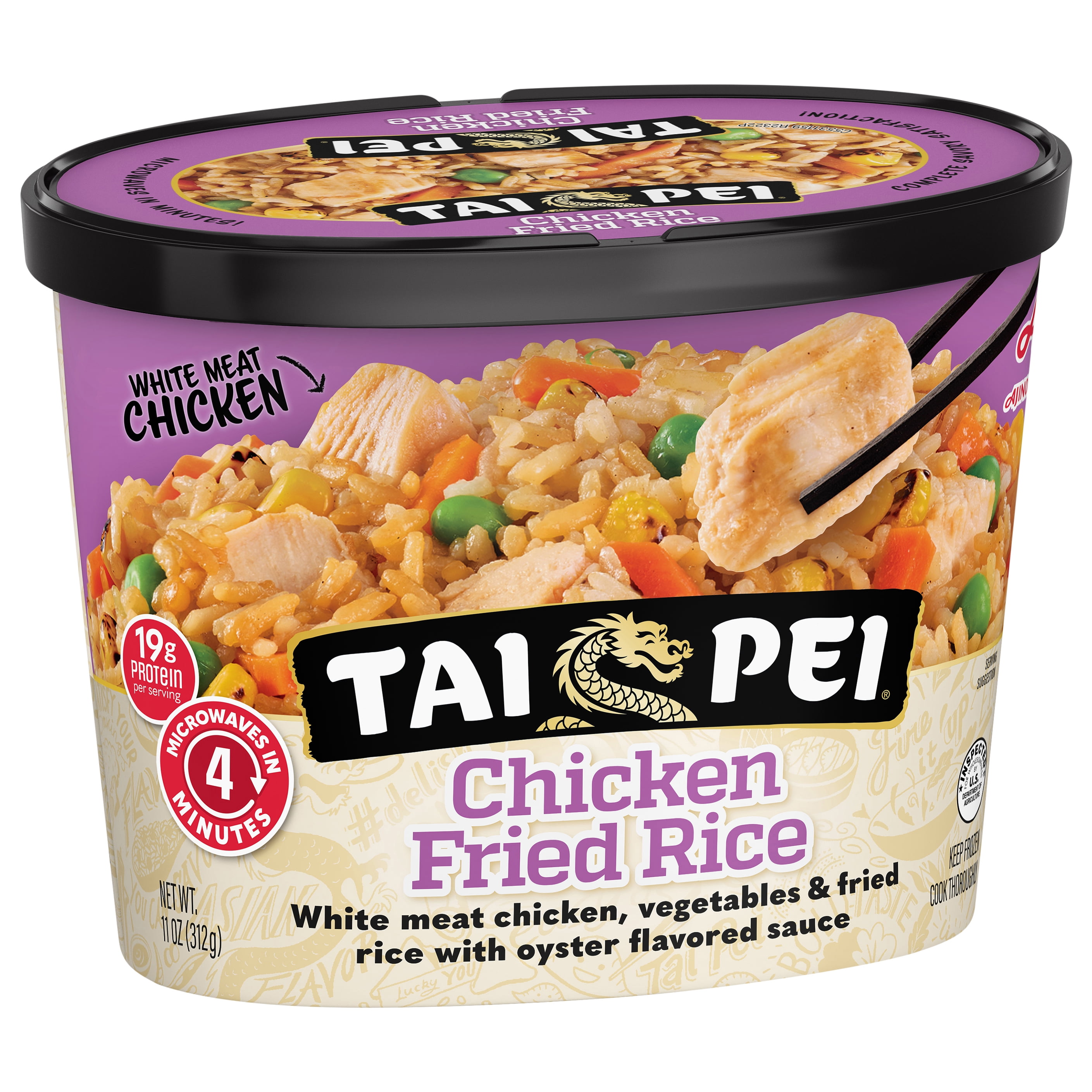 Tai Pei Chicken Fried Rice, Frozen Asian Entre, 11 oz