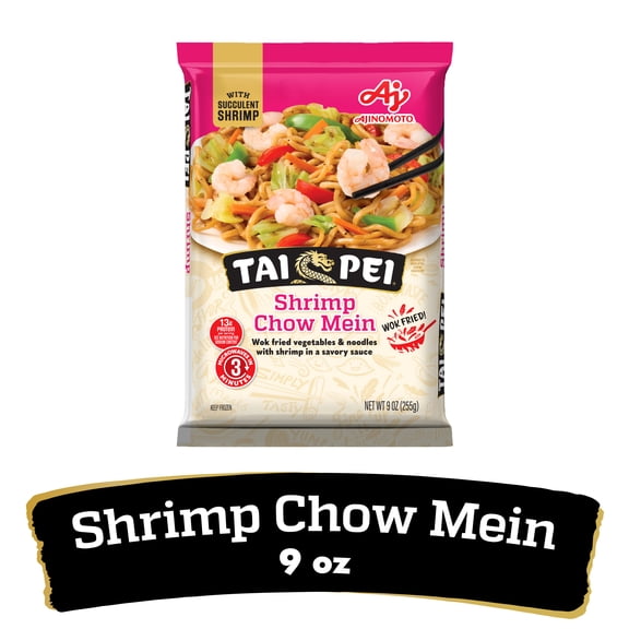 Tai Pei Shrimp Chow Mein, Frozen Asian Meals, 9 oz