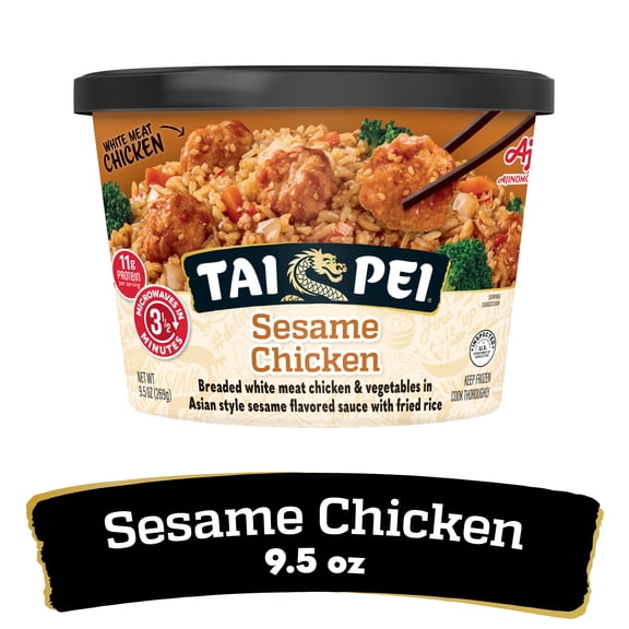 Tai Pei Sesame Chicken, Frozen Asian Entree, 9.5 oz