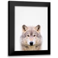 thumbnail image 1 of Tai Prints 12x14 Black Modern Framed Museum Art Print Titled - Wolf, 1 of 5