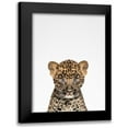 thumbnail image 1 of Tai Prints 19x24 Black Modern Framed Museum Art Print Titled - Leopard, 1 of 5