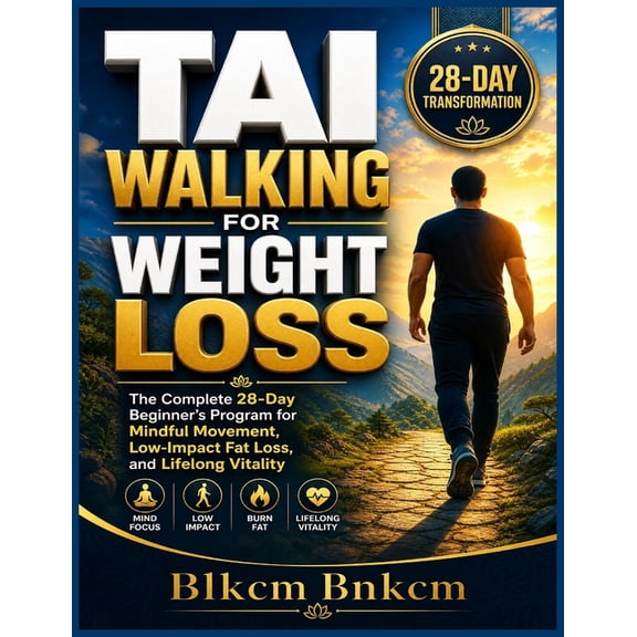 Tai Walking for Weight Loss: The Complete 28-Day Beginner's Program for Mindful Movement, Low-Impact Fat Loss, Better Ba, (Paperback)