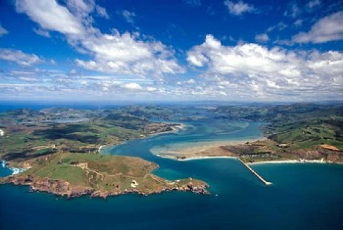 Taiaroa Head Otago Peninsula Aramoana and Entrance to Otago Harbor near Dunedin New Zealand Canvas Art - David Wall DanitaDelimont (37 x 25)