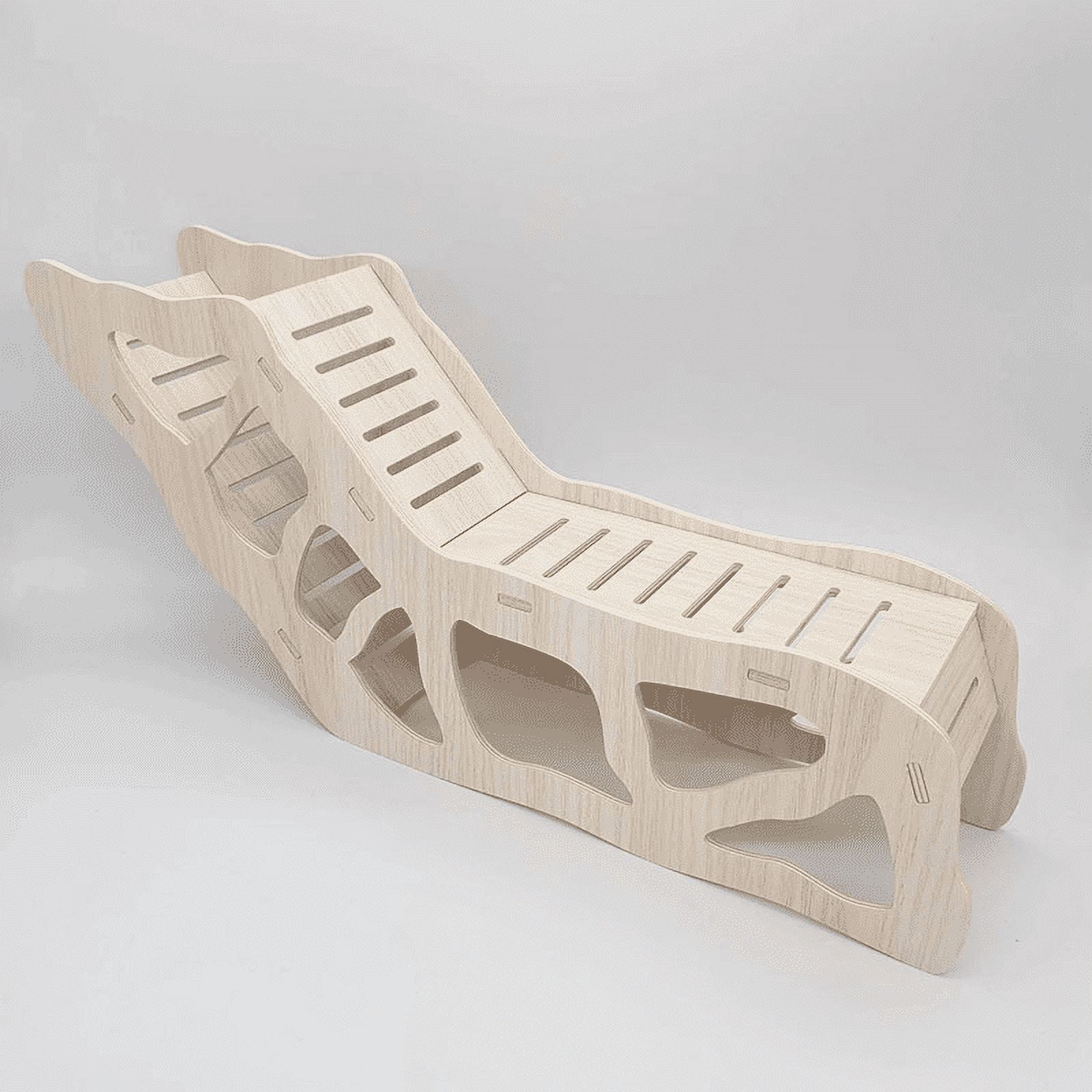View of Taibang Small Hamster Wooden Ladder & Tunnel: Dwarf Hamster House with ...