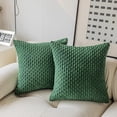 thumbnail image 1 of Taibuwu 2 Packs Decorative Throw Pillow Covers 18x18 Inch for Living Room Couch Bed Sofa, Rustic Farmhouse Boho Home Decor, Soft Corss Corduroy Twill Textured Square Cushion Case, 1 of 6