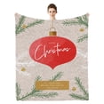 thumbnail image 1 of Taibuwu Elegant Comfort Luxury Velvet Super Soft Christmas Prints Blanket-Holiday Theme Home Décor Fuzzy Warm and Cozy Throws for Winter Bedding, Couch and Gift, 40 x 50 inch, 1 of 4