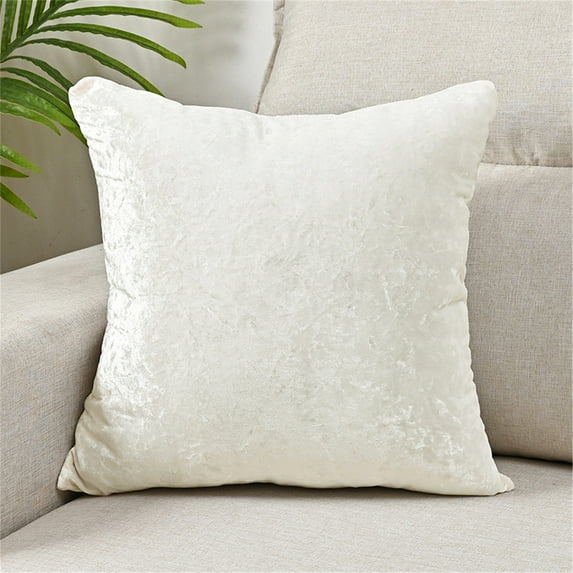 Taibuwu Gold Diamond Velvet Euro Shams Decorative Throw Pillow Covers 18x18Inch Set of 2 Solid Square Euro Pillow Shams for Sofa Couch Bedroom
