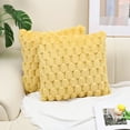 thumbnail image 1 of Taibuwu Pack of 2 Super Soft Plush Fluffy Decorative Throw Pillow Covers 18x18 inch Faux Wool Velvet Cushion Covers Pillow Cases Couch Sofa Bed Living Room, 1 of 5