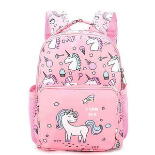 Rainbow Unicorn Backpack - Light Pink – Wild Whimsy Woolies