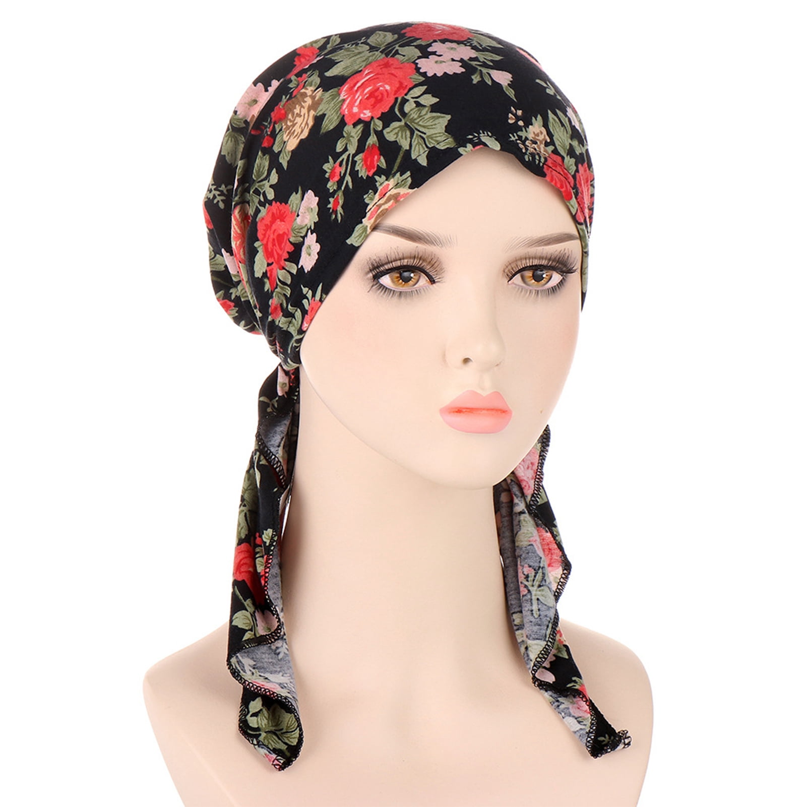 Taicanon Women Chemo Hat Turban Beanie, PreTied Headwraps Headwear