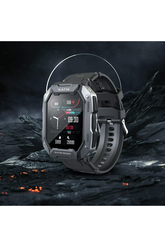 1.71Inch Smart Watch Bluetooth Call,24 Fitness Modes,IP68 Waterproof,for android iPhone,380mAh Long Battery‌