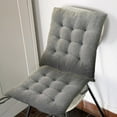 thumbnail image 1 of Taicans 1 Pcs Tufted Non Slip Rocking Chair Cushion,Square Seat Cushion Chair Pads,Soft Comfort Chair Mat Pillow Cushions,Suit Glider Rocker Seat Cushions Upper &Lower with Straps Gray, 1 of 1