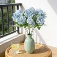 thumbnail image 1 of Taicans 12.6 Inch Light Blue Artificial Flower Bouquet,Faux Hydrangea Peony Mixed Flowers,Silk Flower Arrangement for Wedding,Home Decor,Bridal Bouquet,Party Centerpieces, 1 of 4