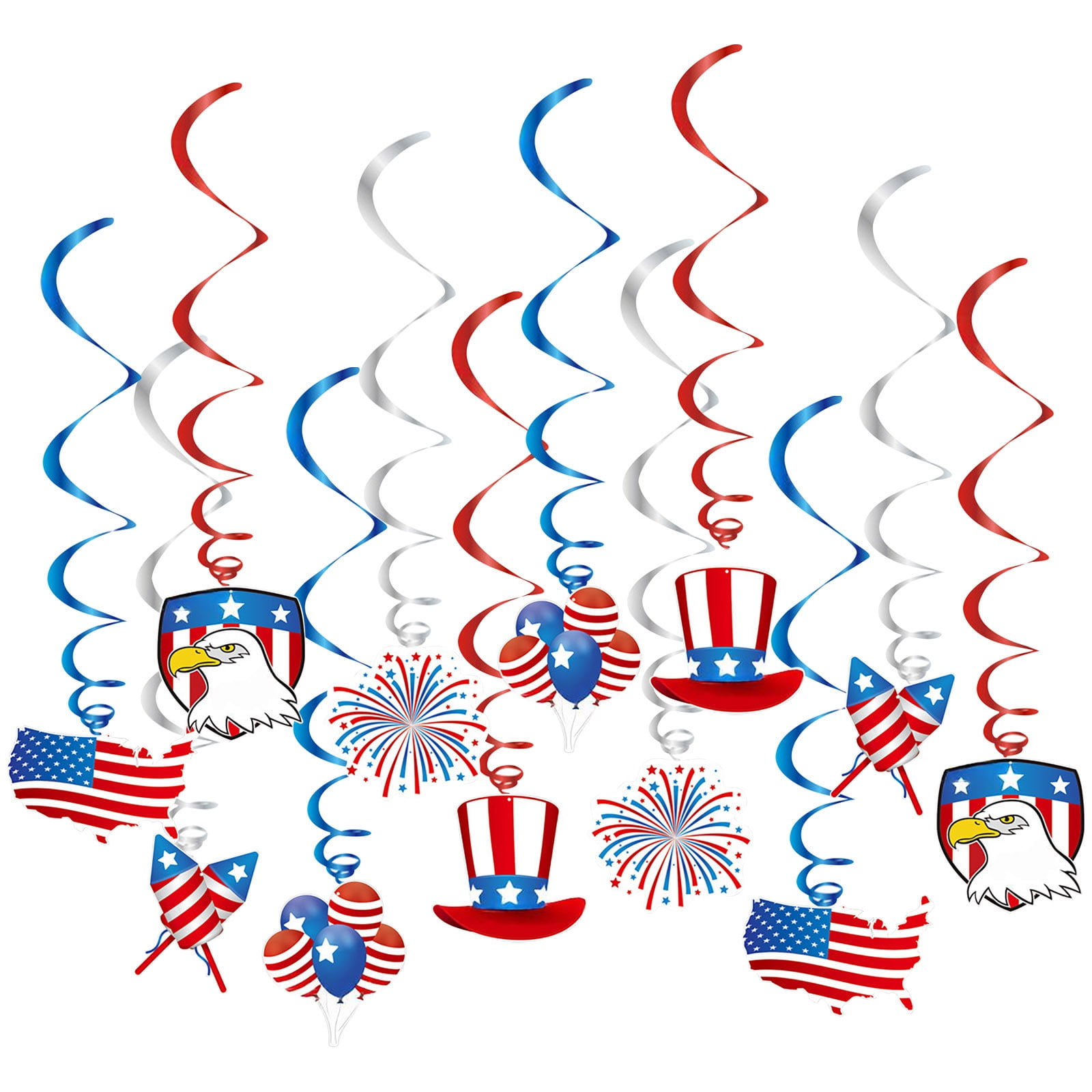 Usa 4 String Decoration Red White Blue Party Goods Unisex Usa 4 String Decoration Red White Blue Party Goods Unisex