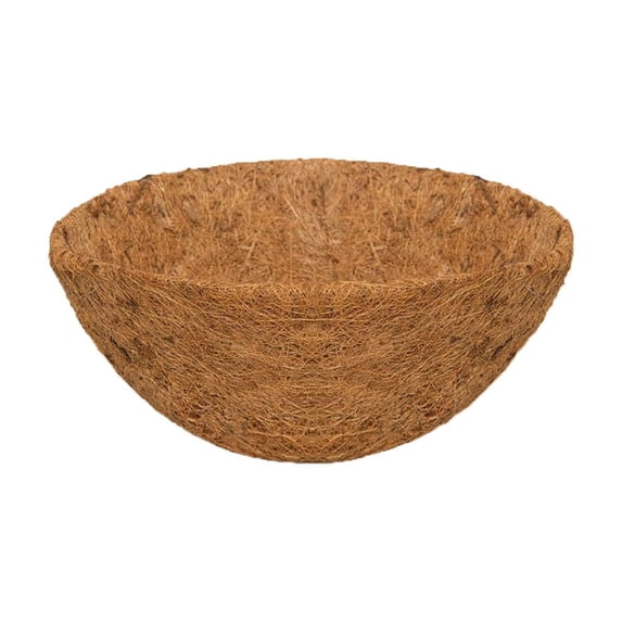 Taicans 18in Coconut Liners Coco Coir Hanging Basket Liners Natural Coco Fiber for Planters Flowers Vegetables,Easy to Use & Trim Flower Pot Liners for Indoor Outdoor,1Pcs