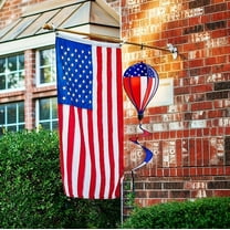 Taicans 1Pack Hot Air Balloon Wind Spinner Garden Windmills and Spinners Decorations Large Outdoor Hanging Decor Lawn Yard Windsock Ornaments,4Th of July Decorations