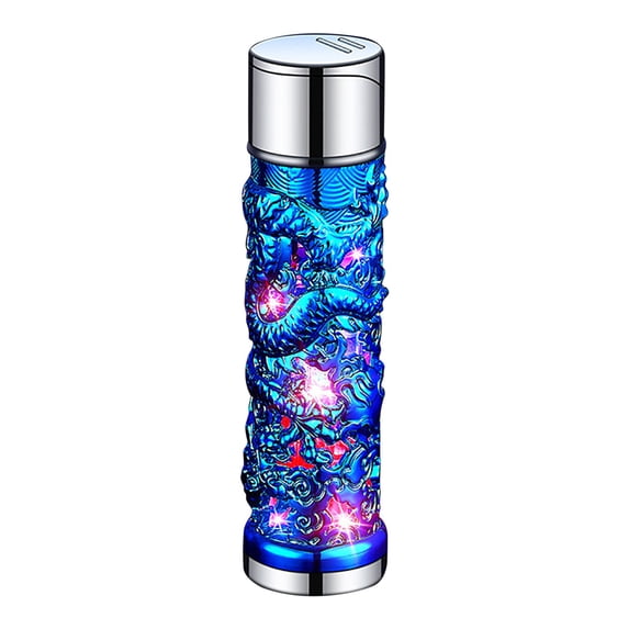 Taicans 1Pcs Windproof Metal Gas Lighter - High Temperature Torch Flame,Refillable Butane Lighter with Visible Window,Adjustable Jet Flame for BBQ/Camping/Welding,Portable & Continuous Ignition