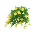 thumbnail image 1 of Taicans 2 Bundles Artificial Fake Flowers Outdoor,Faux Plants Indoor Decoration UV Resistant Plastic Decor for Garden,Fake Violet Flowers Spring Summer Decoration for Home Patio Decor Yellow, 1 of 4