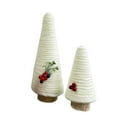 thumbnail image 1 of Taicans ‌2 Pack Christmas Table Decorations Set - Mini Yarn Trees & Red Berry Clusters,Artificial Holly Branches for Xmas Wreaths,Fireplace Mantel,Party Centerpiece, 1 of 3