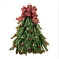 thumbnail image 1 of Taicans 20in Handmade Christmas Wreath with Red Bow & Gold/Red Ornaments,3D Mesh Design,Easy Hanging Front Door Holiday Decor,Festive Entryway Wreath for Christmas Season, 1 of 4