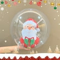 thumbnail image 1 of Taicans 23.6 Inch Giant PVC Inflatable Christmas Decorated Ball Ornaments Outdoor Large Xmas Blow Ball Decorations,Thickened Transparent PVC Holiday Decoration - Clear Santa Claus, 1 of 5
