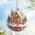 thumbnail image 1 of Taicans ‌2D Gingerbread House Christmas Mug - Acrylic Ceramic Snowy Village & Candy Cane Design - Festive Holiday Decor for Home/Office (8cm/3.15in) - Ideal Xmas Gift‌, 1 of 6