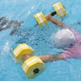 thumbnail image 1 of Taicans 2PCS Water Dumbbells Aquatic Exercise Dumbells Water Aerobics Workouts,Foam Barbells for Men Women Water Sports Fitness Tool,Density EVA-Foam Dumbbell for Pool Fitness,Water Exercise Yellow, 1 of 5