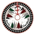 thumbnail image 1 of Taicans 30 Inch Buffalo Plaid Christmas Tree Skirt - Red & Black Checkered Holiday Tree Mat with Non-Slip Backing,Festive Xmas Decor for Farmhouse,Rustic & Cozy Homes,Washable & Wrinkle-Free‌, 1 of 7
