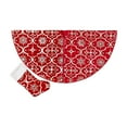 thumbnail image 1 of Taicans 35 Inch Large Christmas Tree Skirt Xmas Soft Cover Mat Decor Snowflake Collar Farmhouse Tree Skirt for Holiday Ornaments Party Home Indoor Decorations,Festive Xmas Decor for 6-7ft Trees, 1 of 6