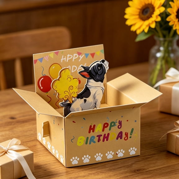 Taicans 3D Stand-Up Funny Birthday Card,Three Dimensional Humorous Character Greeting Card with Built-in Message Area,Creative Surprise Fold-Out Design for Friend Family Gift Party Supply